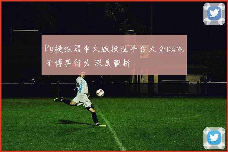 Pg模拟器中文版投注平台大全pg电子博弈行为 深度解析